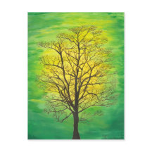 Post Card - Green Tree