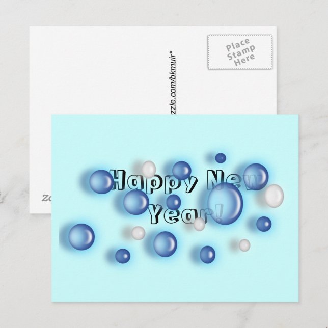 Post Card - Happy New Year! (Front/Back)