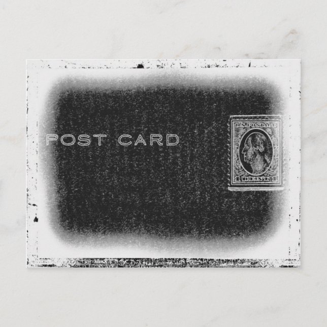 "Post Card" (Negative) Postcard (Front)
