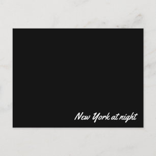 Post card New York at night