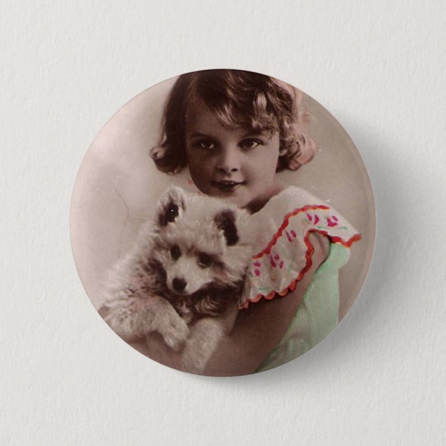 Post Card Romantic 6 Cm Round Badge (Front)