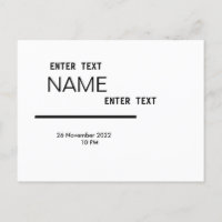 Post Card, Size: Standard Postcard, Paper: Semi-Gl