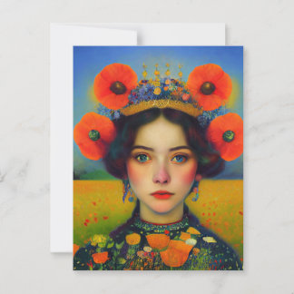 Post Card standing with Ukraine