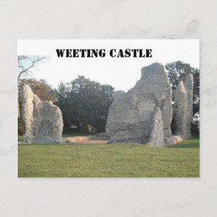 Post Card Weeting Castle Weeting Norfolk England