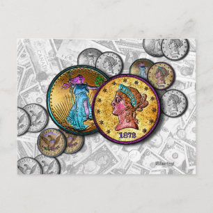 POST CARDS - Big Coin Pop Art