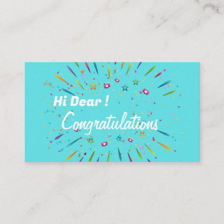 post corgratulations enclosure card