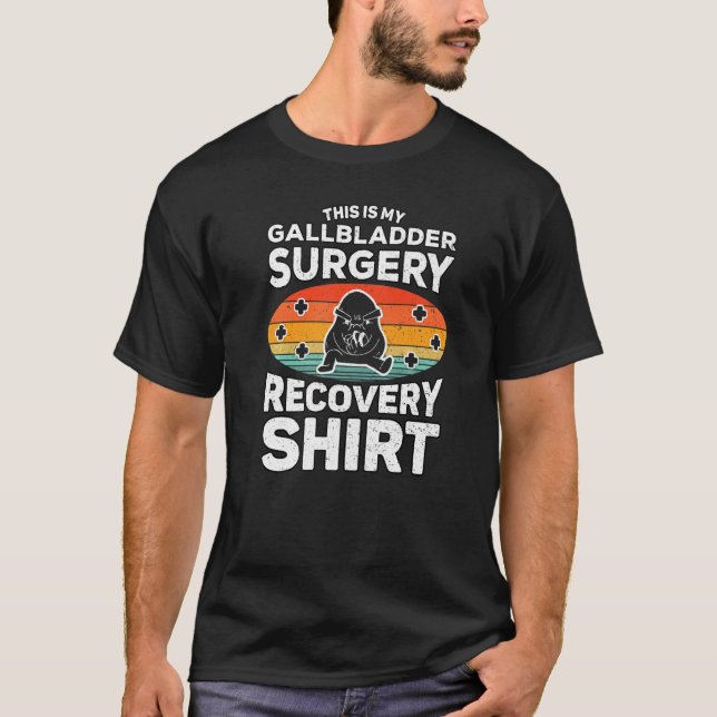 Post Gallbladder Surgery Recovery Gallbladder Remo T-Shirt (Front)