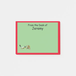 Post-it Note - Dragon and Red Border