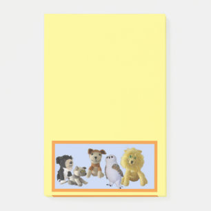 Post-it Note - Group of Toy Animals in Frame