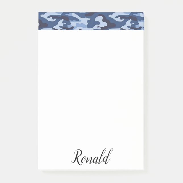 Post-it Notes Blue Army (Front)