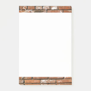 Post-it Notes Brick Construction