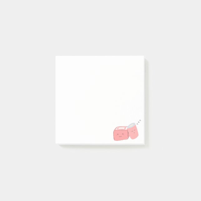 Post-It Notes | Cute Marshmallow (Front)