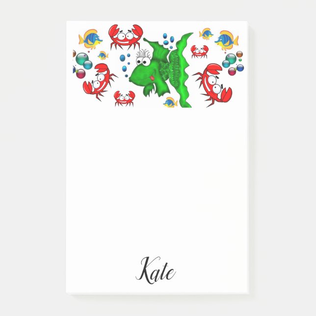 Post-it Notes Fish Crab (Front)
