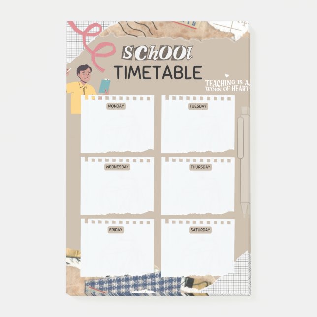 Post it notes for all teachers (Front)