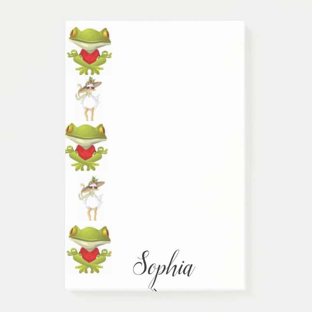 Post-it Notes Frogs Chicken Strawberry (Front)