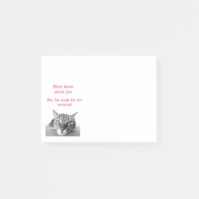 Post it Notes-Funny Cat  Post-it Notes (Front)
