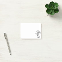 Post-It Notes | Gangster Mushroom With A Katana