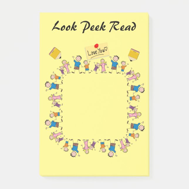 Post-it Notes Kids Notes Look Peek Read (Front)