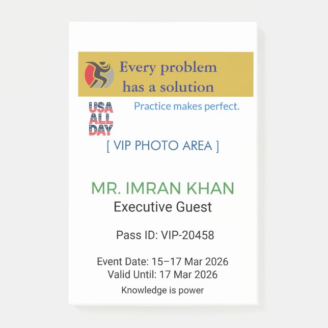 Post-it Notes | Minimalist | Custom | Elegant (Front)