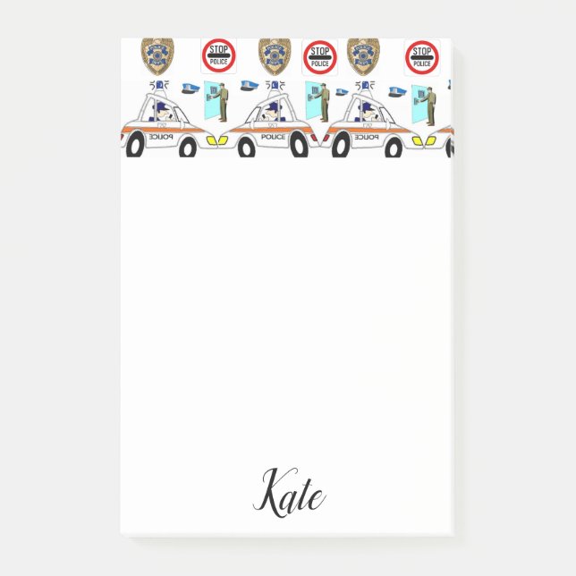 Post-it Notes Police Car (Front)