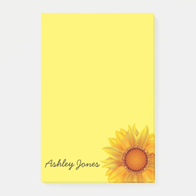 Post-it-Notes-Sunflower Post-it Notes (Front)