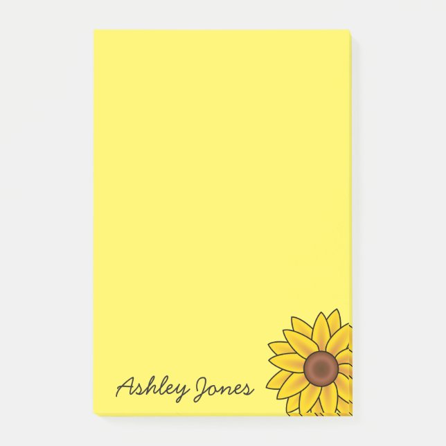 Post-it-Notes-Sunflower Post-it Notes (Front)