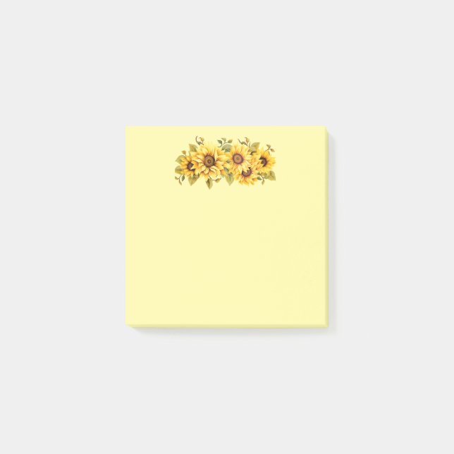 Post-it-Notes-Sunflowers Post-it Notes (Front)
