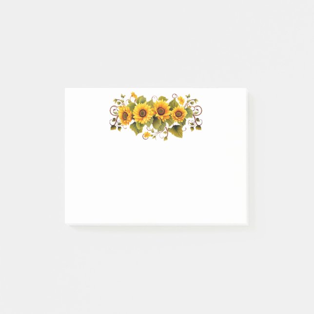 Post-it-Notes-Sunflowers Post-it Notes (Front)