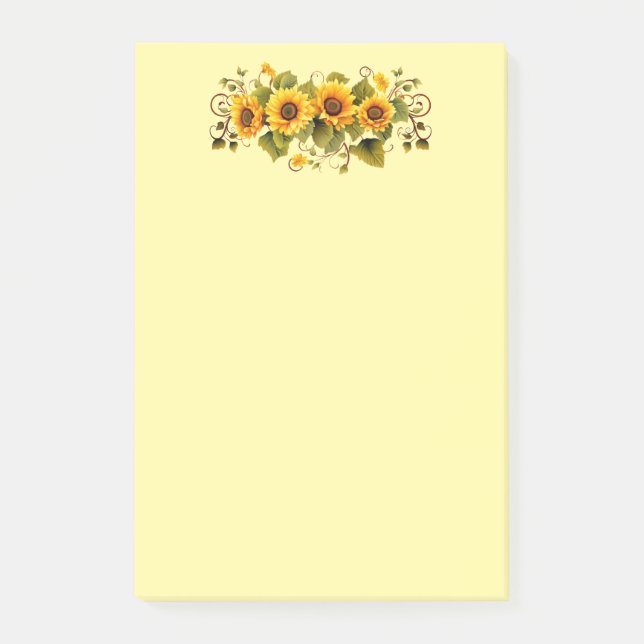 Post-it-Notes-Sunflowers Post-it Notes (Front)