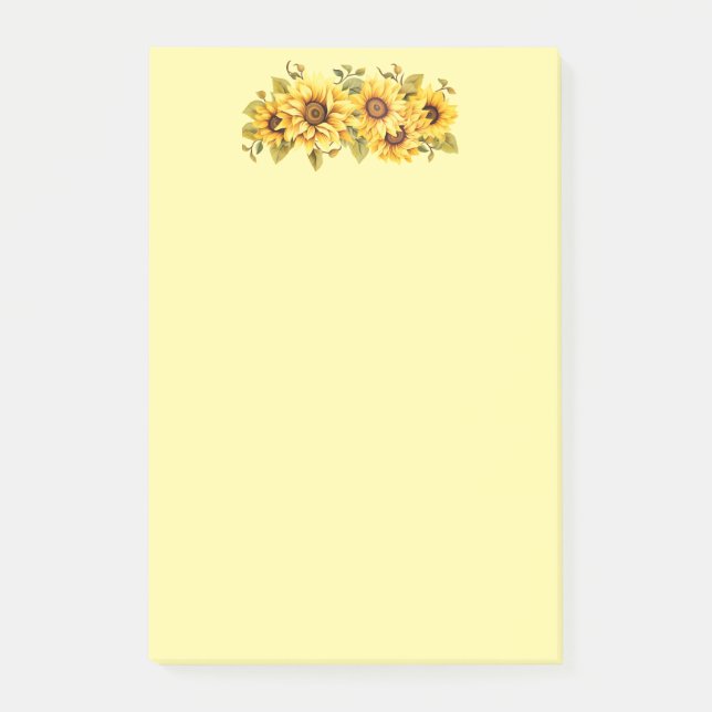 Post-it-Notes-Sunflowers Post-it Notes (Front)