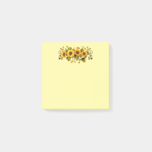 Post-it-Notes-Sunflowers Post-it Notes (Front)