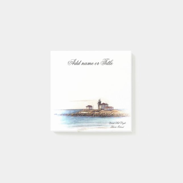 Post-it notes Watch Hill Lighthouse Rhode Island (Front)