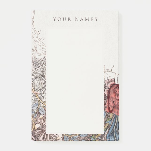 POST-IT NOTES : WILLIAM MORRIS HONEYSUCKLE + TULIP (Front)