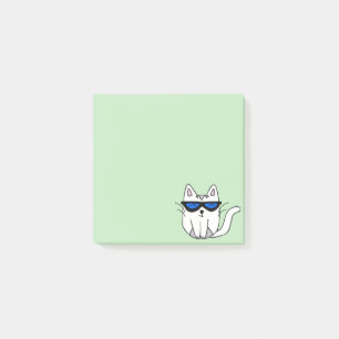Post it notes with CheesePuff the Cat