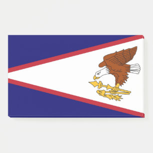 Post-it Notes with flag of American Samoa, USA