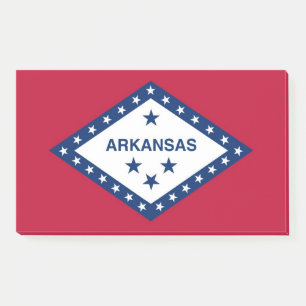 Post-it Notes with flag of Arkansas, USA