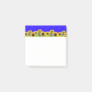 Post-it® Notes with Sunflowers