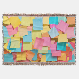 Post It, Post Me Throw Blanket