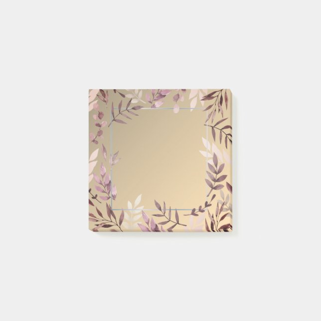 Post-it® Very beautiful leaf pattern Post-it Notes (Front)