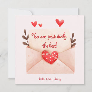 Post-itively The Best Valentine's Day Greeting Card
