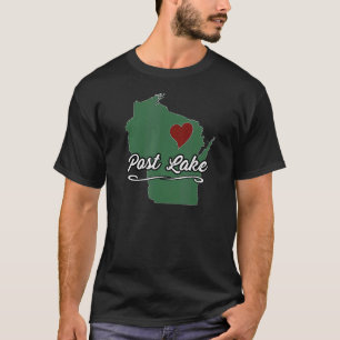 POST LAKE Wisconsin WI USA City State Souvenir T-Shirt