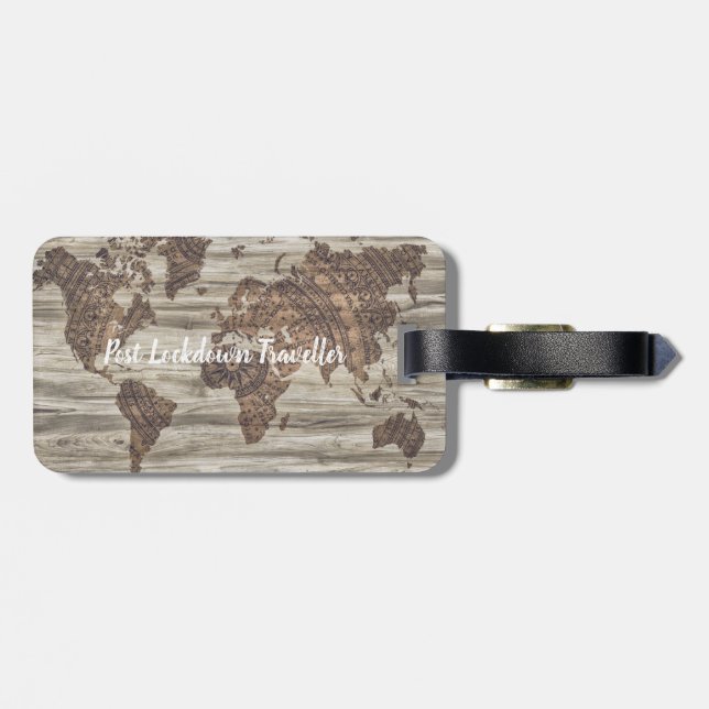 Post Lockdown Traveller | luggage tag (Back Horizontal)