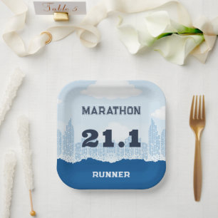 Post Marathon Race Party Paper Plate