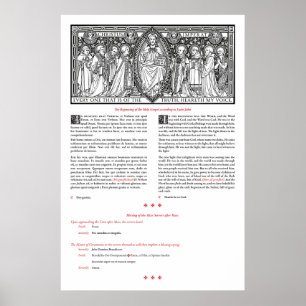 Post-Mass Gospel and Blessing of the Servers poste Poster