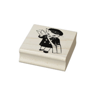 post office cat art stamp
