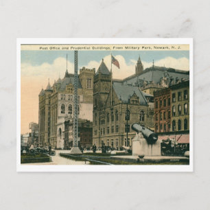 Post Office, Newark, NJ Vintage Postcard