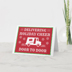 Post Office Postal Worker Holiday Thank You Card