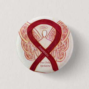 Post-Polio Syndrome Angel Awareness Ribbon Pins