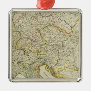 Post roads Germany, Hungary Metal Ornament