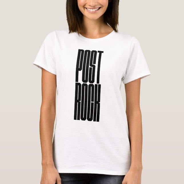 Post Rock bold typography logo T-Shirt (Front)